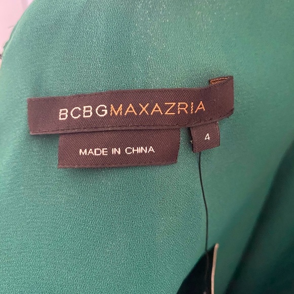 Gorgeous Green Silk BCBGMAXAZRIA Evening Dress NWT - Picture 4 of 7